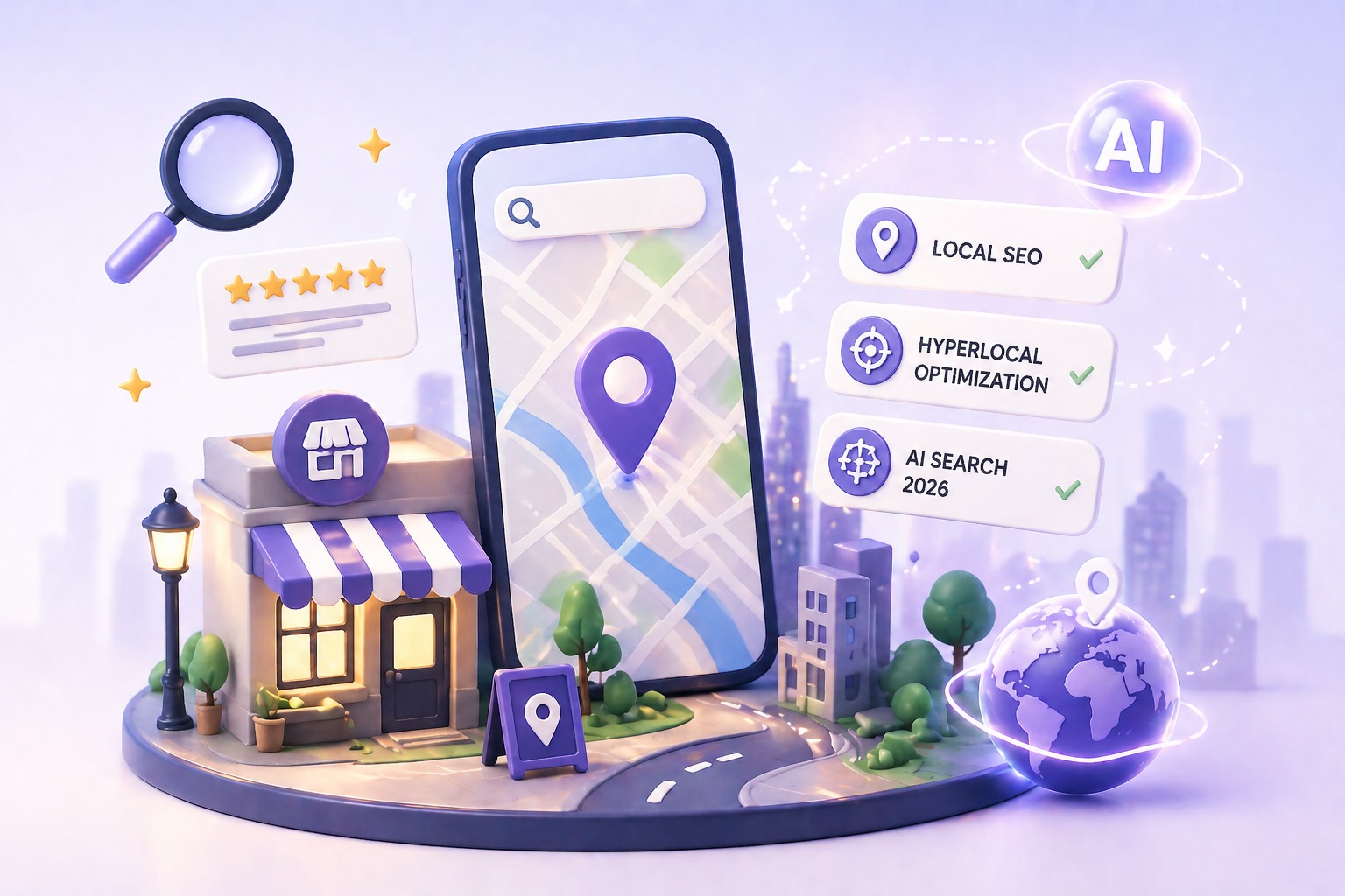 Strategi AI Hyperlocal SERP Feature Optimization untuk Mendominasi AI Search Results di Era 2026